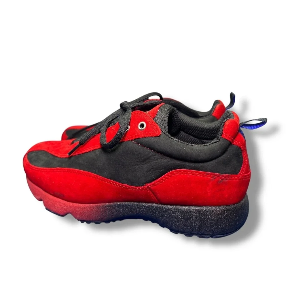 ECCO Receptor Sneakers Women's 6.5 US Red Black Trail Walking Shoes 38L Comfort